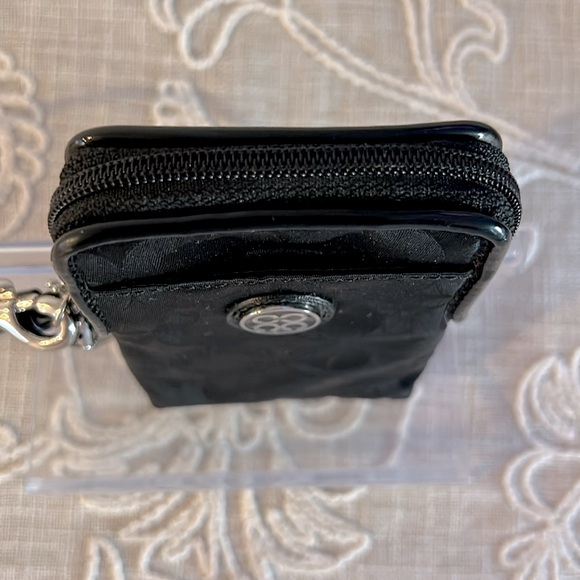 Coach EUC Black Nylon /Patent C Logo Wristlet/Card Holder - Picture 4 of 9